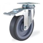 Колёсная опора Kama 2802-MTR-200-F18 с тормозом